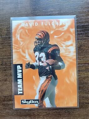 David Fulcher 1992 Skybox Primetime #273 - Team MVP - NFL - Freshly Opened